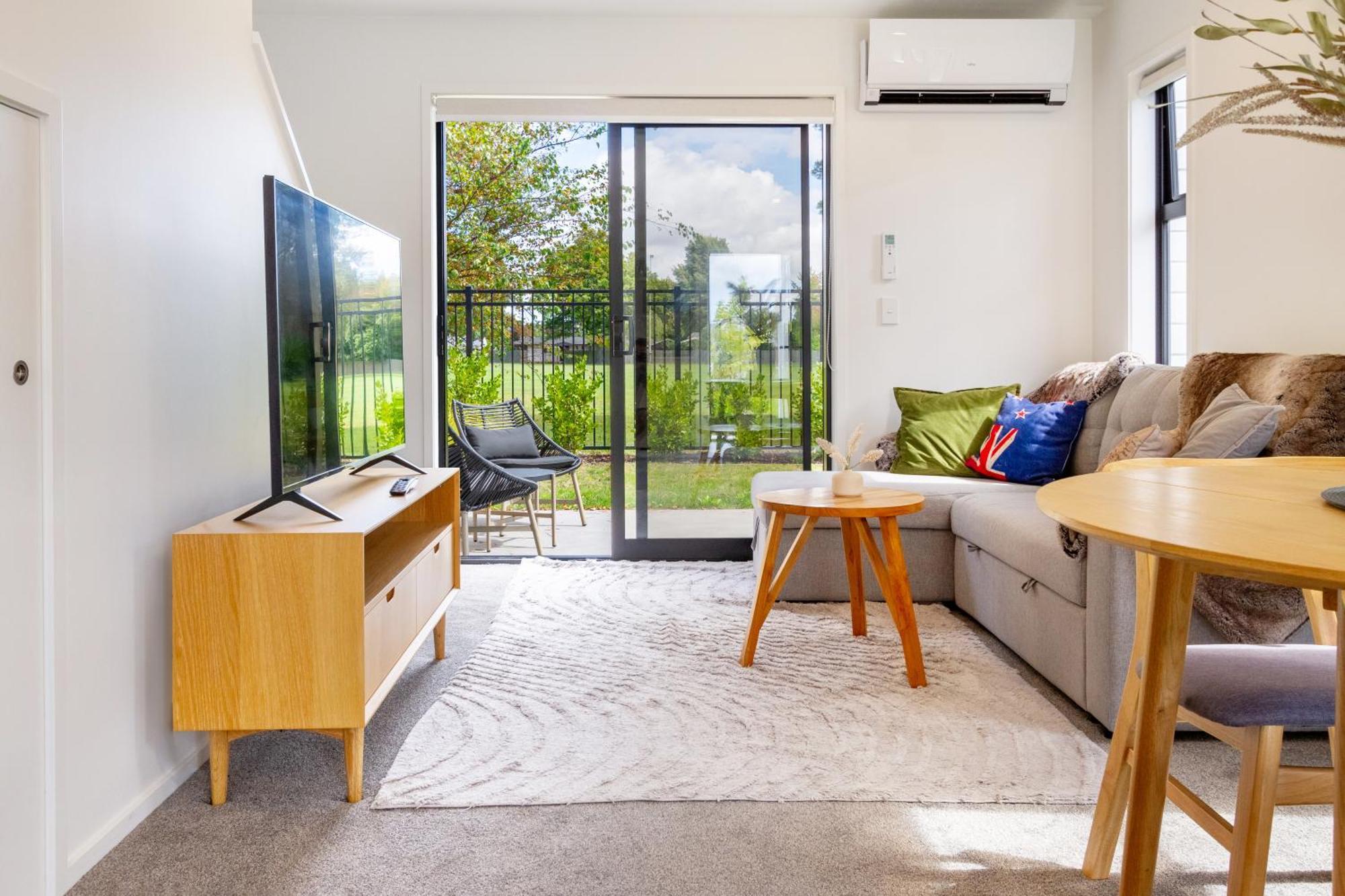 Escape At The Park: 1 Bed 1 Bath W/Carpark Apartman Christchurch Kültér fotó